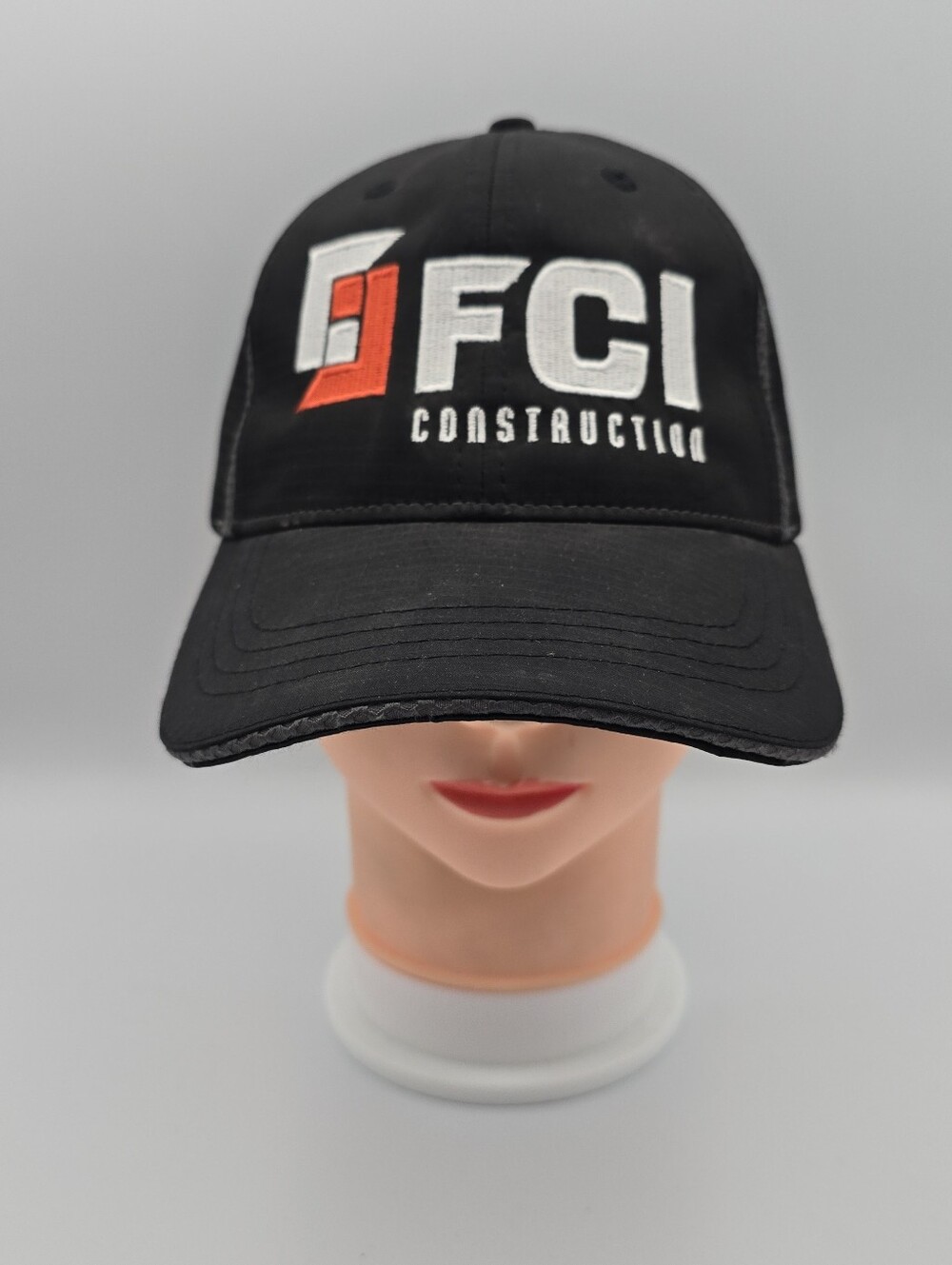 Cap America FCI Construction Black Adjustable Strapback Hat